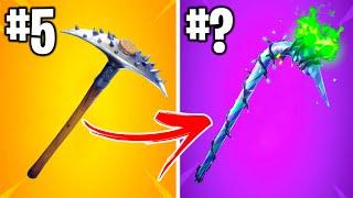 TOP 10 RAREST PICKAXES IN FORTNITE (Minty Code Giveaway)