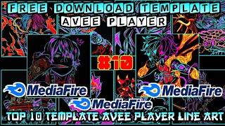 Top 10 Template Avee player line art free download