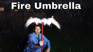 The Fire Umbrella Vaporizes Rain Before it Hits You (Kickstarter Campaign)