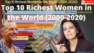 Top 10 Richest Women in the World (2000-2020). Wealthiest female billionaires in the world.