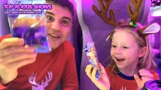 The top 10 Famous YouTubers kids shows -First week december 2019-