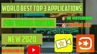 World Best Top 3 Videos Editing Software 2020 || Video Editors 2020