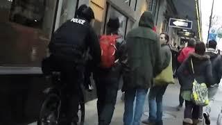 Seattle Police officers run into a pedestrian & then claim obstruction / resisting arrest.