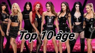 Top 10 age catcheuse WWE