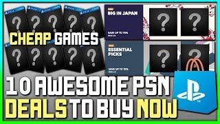 10 AWESOME PSN GAME DEALS AVAILABLE RIGHT NOW - GREAT PS4 GAME DEALS!