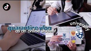 quarantine study vlog (online class, university, animal crossing)