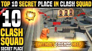 TOP 10 CLASH SQUAD SECRET PLACE IN FREE FIRE | CLASH SQUAD TIPS AND TRICKS BERMUDA REMASTERED