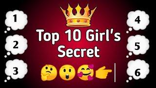 Top 10 Girl's Secret | Choose You Any Number | Secret Quiz Game