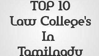 Top 10 Best Law College in Tamilnadu || Dr Ambedkar Government Law College || Law University in TN