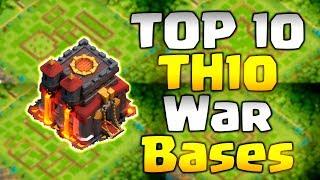 *TOP 10* BEST TH10 WAR BASE & TH10 Farming Base Anti 2 Star Town Hall 10 Bases - Clash of Clans