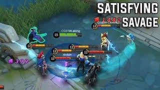 BEST SATISFYING SAVAGE MOMENTS | Mobile Legends