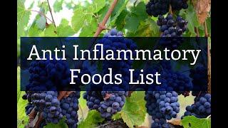 Anti Inflammatory Foods List