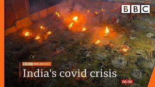 Covid-19 in India: A country struggling to breathe @BBC News live 