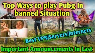 Top Ways to Play Pubg Without Ban in banned days | Important Announced For My Fans in Last | Zalmi