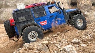 RC car :Jeep Wrangler Rubicon JK(SCX10 II) off-road driving #21