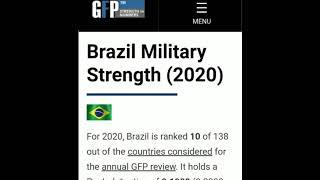 EJERCITO BRASILEÑO EN TOP 10 MUNDIAL  | Global Fire Power 2020