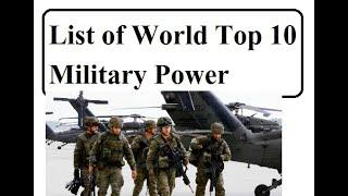 List of World Top 10 Military Power