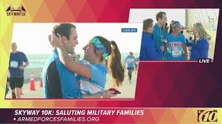 Skyway 10K 2020: Man proposes to girlfriend during race at top of Skyway Bridge