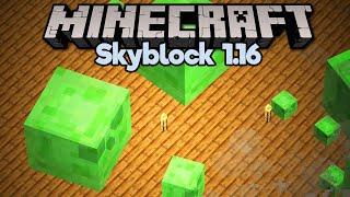 Super Simple Skyblock Slime Farm! ▫ Minecraft 1.16 Skyblock (Tutorial Let's Play) [Part 13]