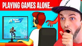 I played Videogames ALONE then THIS happened... (True Story Animation)