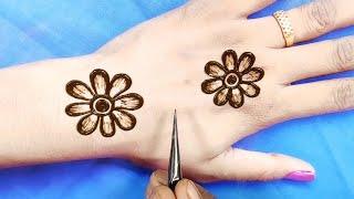 easy back hand jewellery mehndi design - back hand Arabic mehndi for wedding - beautiful Arabic mehn