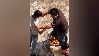 On cam: Medical college canteen staff cleaning potatoes with feet in Gujarat