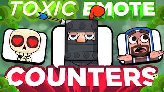 Top 10 Emotes to Counter TOXIC Behavior With in Clash Royale! (2020) | Part 1