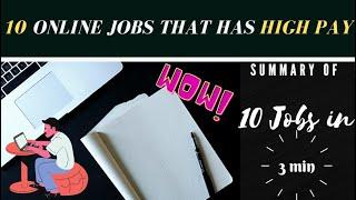 Top 10 Online Jobs That Pay Over $30,000!!( Work At Home)