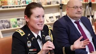 Colonel Bagley speaks at the Women in the Military Field event