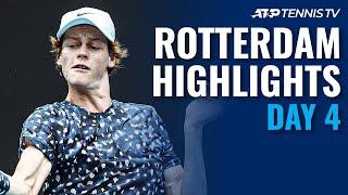 Sinner Stuns Goffin; Bedene Shocks Tsitsipas & Rublev Stays Hot | Rotterdam 2020 Day 4 Highlights