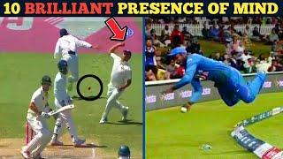 10 Brilliant Presence of Mind in Cricket || Cricket Addict ||