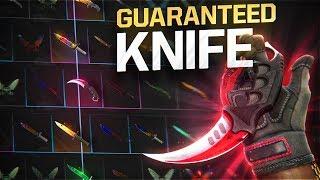 i opened 10x GUARANTEED KNIFE CASES! (insane)