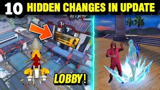 TOP 10 HIDDEN CHANGES IN NEW OB31 UPDATE | GARENA FREE FIRE