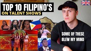 Top 10 Mind Blowing Singers from the PHILIPPINES On Talent Shows | GILLTYYY REACT