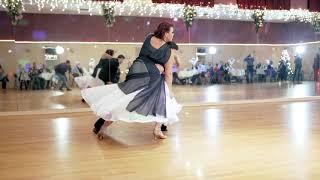 Amanda & her teacher Matt dancing beautiful Viennese Waltz @10th Annual Winter Ball
