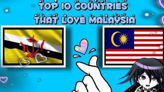 TOP 10 COUNTRIES THAT LOVE MALAYSIA 2021 