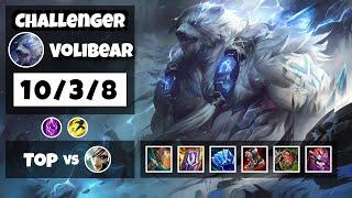 Volibear vs Riven BR Challenger TOP (10/3/8) - v11.6