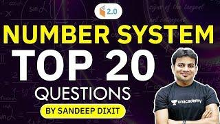 All Competitive Exams | Top 20 Number System Questions by Sandeep Dixit