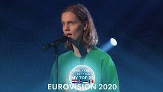 Eurovision 2020 - My Top 21 (so far) + CRO + EST + MOL + ICE