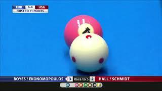 Top Best Shots ! Mosconi Cup 2014 9-ball ! Team USA vs Team Europe