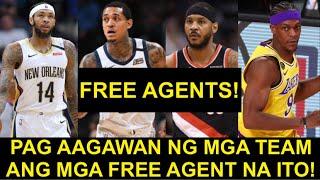 TOP 10 FREE AGENTS NA PAG AAGAWAN NG MGA TEAM SA OFF SEASON! | CLARKSON, RONDO, MELO,  AT IBA PA!