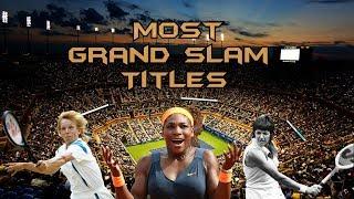 Top 10 Players with most Grand Slam titles in Tennis History