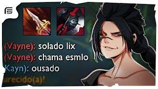 METI UM REPORT NO TOP INIMIGO PORQUE TENTOU OFENDER MEU TIME - AMASSEI ELE DE KAYN JUNGLE!