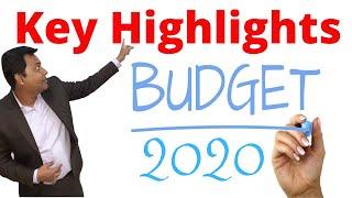 Budget 2020 | Union Budget 2020 Key Highlights | Income Tax Slab FY 2020-2021