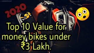 Top 10 value for money bikes in India under ₹3 lakh