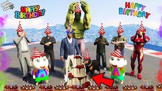 GTA 5 : CELEBRATING FRANKLIN'S Birthday in GTA 5 With Shinchan & Pinchan ! (GTA 5 mods)