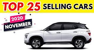 top 25 selling cars in november 2020 