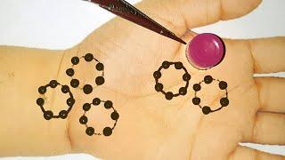 New Easy Stylish Dotted Mehndi design - Simple Mehndi design for hands - Beautiful Mehandi ka design