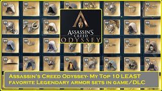 Assassin's Creed Odyssey - My Top 10 LEAST Favorite Legendary Armor Sets