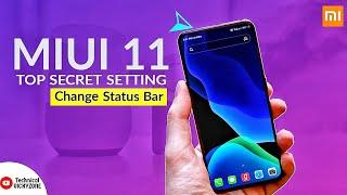 MIUI 11 Top Secret Setting !! Change Status bar !! 